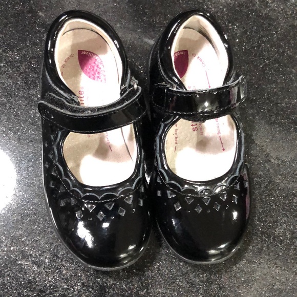 Stride rite pattern leather toddler shoes - Picture 1 of 4